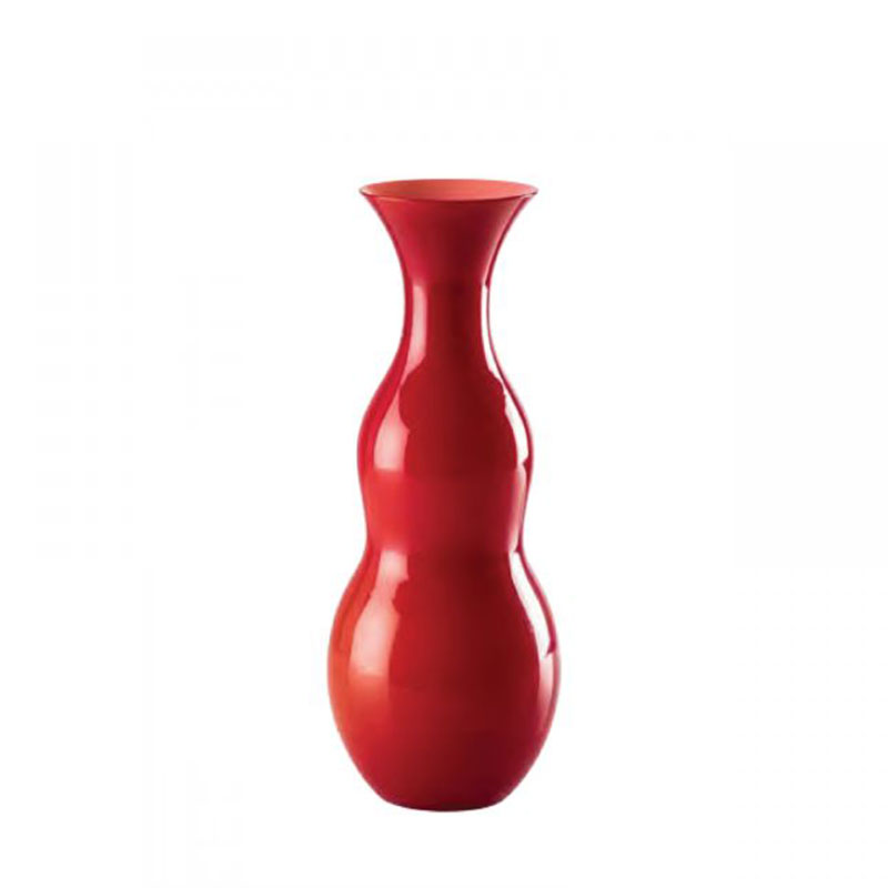 venini vaso opalino rosso 706.22 ø17 h36 rv/la